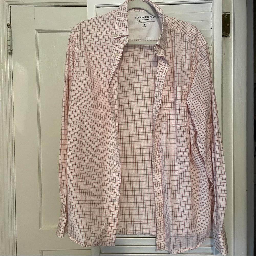 Banana Republic Plaid Button Down